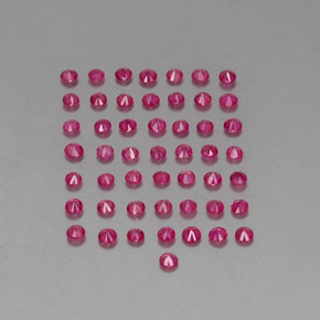 ct natürliche roter Rubin-Edelsteine, Rundschliff, VS-SI