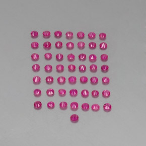  ct natürliche roter Rubin-Edelsteine, Rundschliff, VS-SI