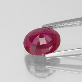 2,10 ctw natürlicher roter Rubin, Oval Schliff, VS-SI