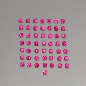 1,36 ct natürliche roter Rubin-Edelsteine, Rundschliff, VS-SI