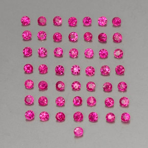 1,36 ct natürliche roter Rubin-Edelsteine, Rundschliff, VS-SI