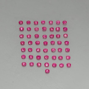  ct natürliche roter Rubin-Edelsteine, Rundschliff, VS-SI