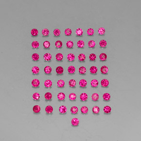  ct natürliche roter Rubin-Edelsteine, Rundschliff, VS-SI