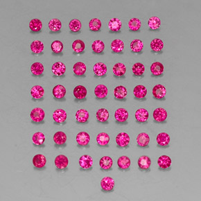  ct natürliche roter Rubin-Edelsteine, Rundschliff, VS-SI