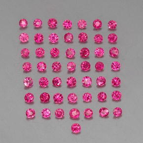  ct natürliche roter Rubin-Edelsteine, Rundschliff, VS-SI
