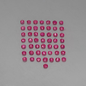  ct natürliche roter Rubin-Edelsteine, Rundschliff, VS-SI