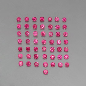  ct natürliche roter Rubin-Edelsteine, Rundschliff, VS-SI