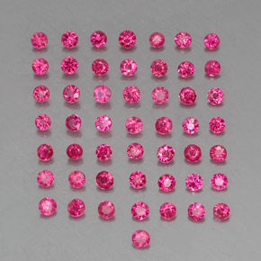  ct natürliche roter Rubin-Edelsteine, Rundschliff, VS-SI