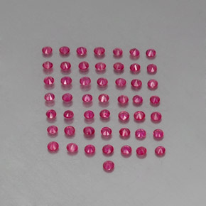  ct natürliche roter Rubin-Edelsteine, Rundschliff, VS-SI