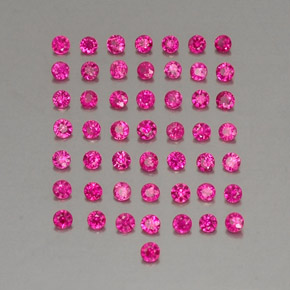  ct natürliche roter Rubin-Edelsteine, Rundschliff, VS-SI