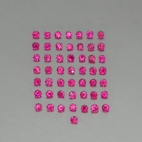 1,33 ct natürliche roter Rubin-Edelsteine, Rundschliff, VS-SI