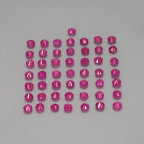  ct natürliche roter Rubin-Edelsteine, Rundschliff, VS-SI