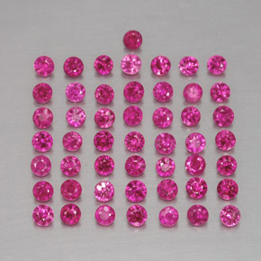 1,19 ct natürliche roter Rubin-Edelsteine, Rundschliff, VS-SI
