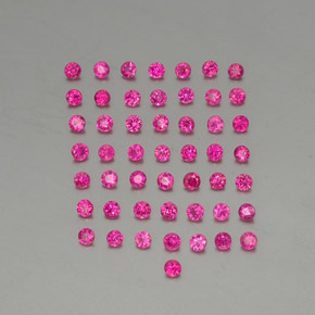 1,37 ct natürliche roter Rubin-Edelsteine, Rundschliff, VS-SI