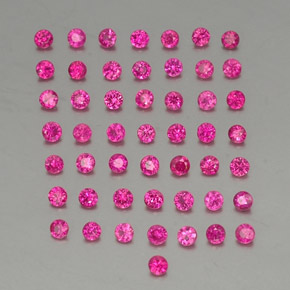 1,37 ct natürliche roter Rubin-Edelsteine, Rundschliff, VS-SI