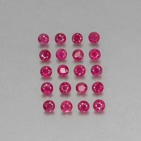2,18 ct natürliche roter Rubin-Edelsteine, Rundschliff, VS-SI