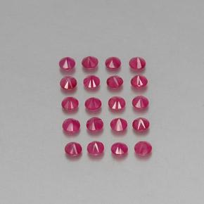 2,18 ct natürliche roter Rubin-Edelsteine, Rundschliff, VS-SI