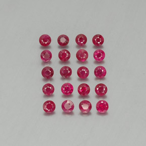  ct natürliche roter Rubin-Edelsteine, Rundschliff, VS-SI
