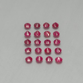  ct natürliche roter Rubin-Edelsteine, Rundschliff, VS-SI