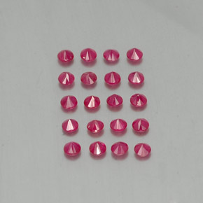 ct natürliche roter Rubin-Edelsteine, Rundschliff, VS-SI