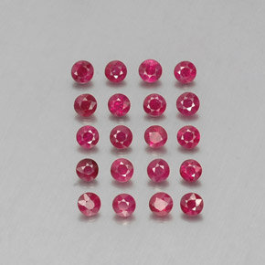  ct natürliche roter Rubin-Edelsteine, Rundschliff, VS-SI