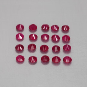  ct natürliche roter Rubin-Edelsteine, Rundschliff, VS-SI