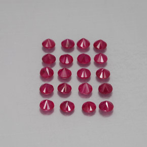 ct natürliche roter Rubin-Edelsteine, Rundschliff, VS-SI