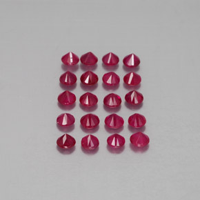 ct natürliche roter Rubin-Edelsteine, Rundschliff, VS-SI