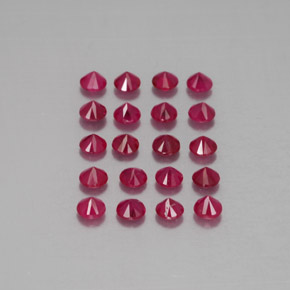  ct natürliche roter Rubin-Edelsteine, Rundschliff, VS-SI