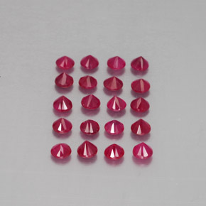  ct natürliche roter Rubin-Edelsteine, Rundschliff, VS-SI