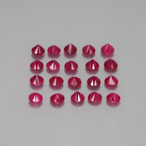  ct natürliche roter Rubin-Edelsteine, Rundschliff, VS-SI
