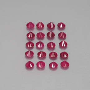  ct natürliche roter Rubin-Edelsteine, Rundschliff, VS-SI