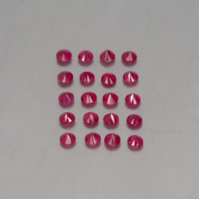  ct natürliche roter Rubin-Edelsteine, Rundschliff, VS-SI