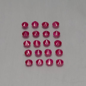  ct natürliche roter Rubin-Edelsteine, Rundschliff, VS-SI