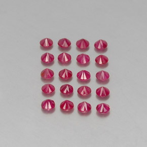  ct natürliche roter Rubin-Edelsteine, Rundschliff, VS-SI