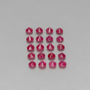  ct natürliche roter Rubin-Edelsteine, Rundschliff, VS-SI