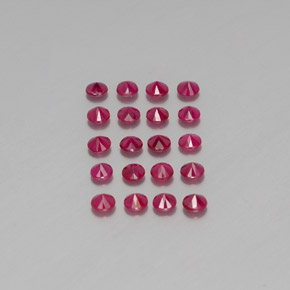  ct natürliche roter Rubin-Edelsteine, Rundschliff, VS-SI