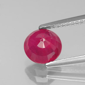1,89 ctw natürlicher roter Rubin, Rundschliff, VS-SI