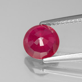 1,89 ctw natürlicher roter Rubin, Rundschliff, VS-SI