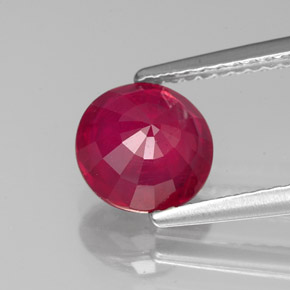 1,89 ctw natürlicher roter Rubin, Rundschliff, VS-SI