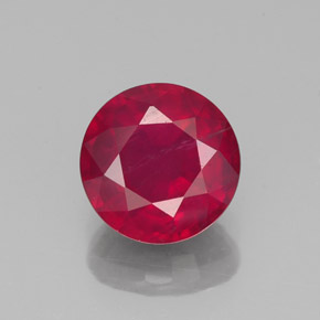 1,85 ctw natürlicher roter Rubin, Rundschliff, VS-SI
