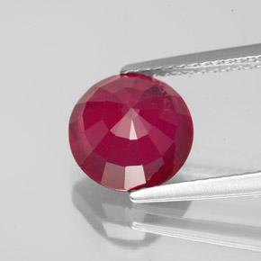 3,46 ctw natürlicher roter Rubin, Rundschliff, VS-SI