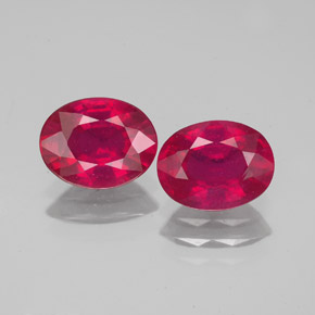  ct natürliche roter Rubin-Edelsteine, Oval Schliff, VS-SI