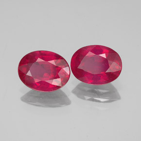  ct natürliche roter Rubin-Edelsteine, Oval Schliff, VS-SI