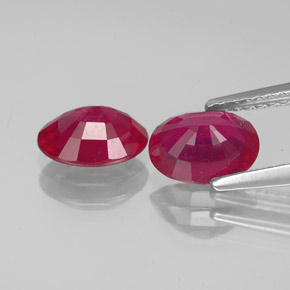  ct natürliche roter Rubin-Edelsteine, Oval Schliff, VS-SI