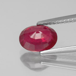 1,87 ctw natürlicher roter Rubin, Oval Schliff, VS-SI