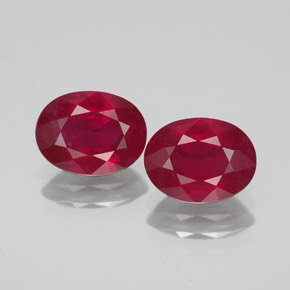  ct natürliche roter Rubin-Edelsteine, Oval Schliff, VS-SI