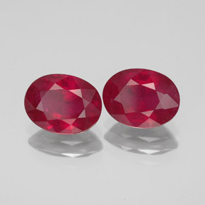  ct natürliche roter Rubin-Edelsteine, Oval Schliff, VS-SI