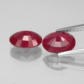  ct natürliche roter Rubin-Edelsteine, Oval Schliff, VS-SI