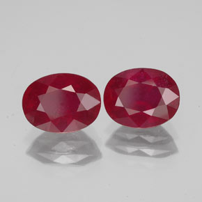  ct natürliche roter Rubin-Edelsteine, Oval Schliff, VS-SI